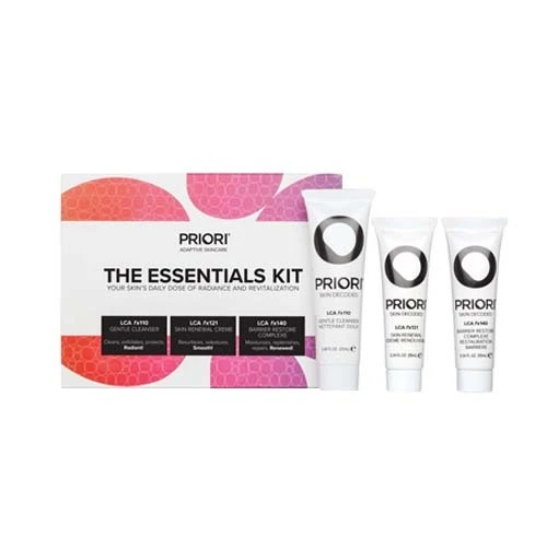 Priori The Essentials Kit (LCA Cleanser,Skin Renewal,Barrier Restore)